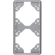 Рамка 2-на вертикальна Efapel Apolo металік графітовий 	50922 TGR