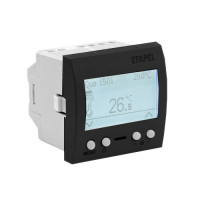 Програмований хронотермостат для теплої підлоги EFAPEL QUADRO 2 MOD 16А, 250V, чорний матовий, 45235 SPM