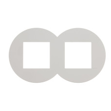 Рамка подвійна EFAPEL QUADRO Siza Vieira білий глянцевий, 45921 TBR