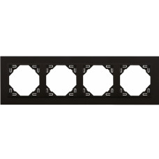 Рамка 4-кратна ANIMATO чорний матовий, 90940 TRR