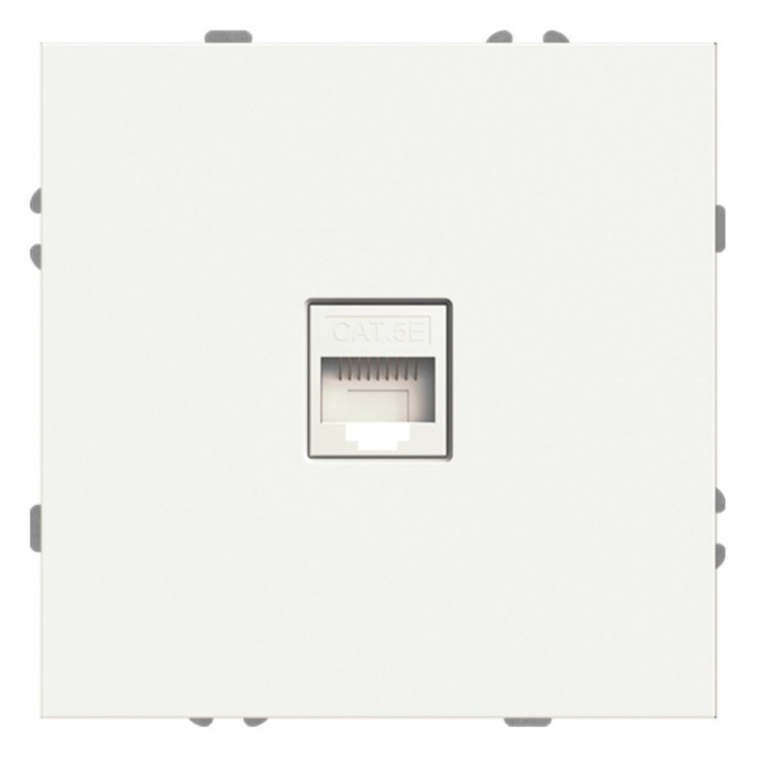 Розетка комп'ютерна Ardero ER151PC-W Soft біла