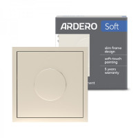 Світлорегулятор поворотний Ardero EV111D-C Soft 5-100W шампань