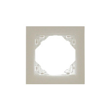 Рамка одинарна універсальна LOGUS металік перламутровий, 90910 TPE