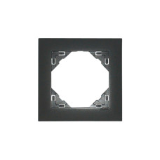 Рамка одинарна універсальна LOGUS металік графіт, 90910 TIS