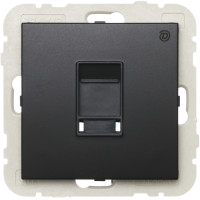 Розетка комп'ютерна LOGUS RJ45 5e чорний матовий	 21453 TPM