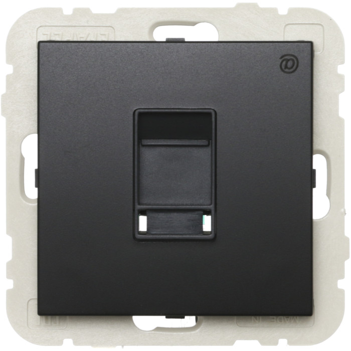 Розетка комп'ютерна LOGUS RJ45 5e чорний матовий	 21453 TPM