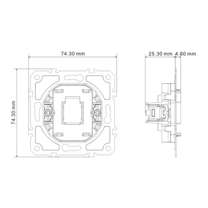 Заглушка Ardero EV111B-G Soft сіра