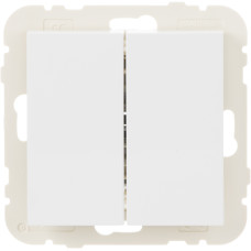 Вимикач 2кл. перехресний LOGUS 10АХ, 250V білий	 21204 TBR