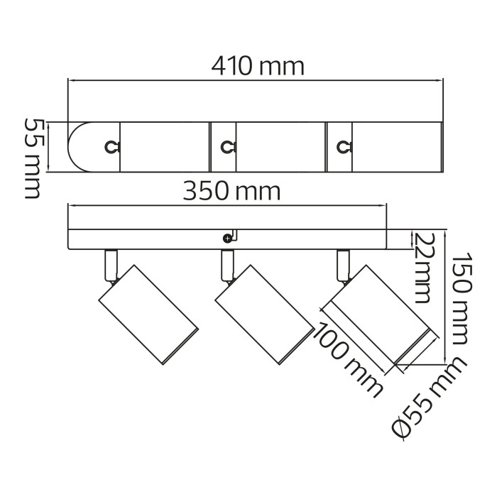 Світильник-спот JOKER-3 білий
