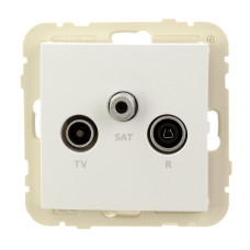 Розетка телевізійна кінцева LOGUS R TV-SAT білий 	21543 TBR