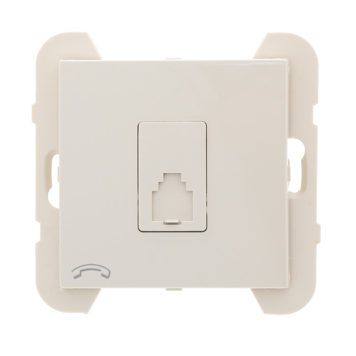 Розетка телефонна LOGUS RJ11 слонова кістка	 21251 TMF