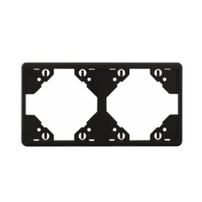 Рамка 2-на горизонтальна Efapel Apolo чорний матовий	 50921 TPM