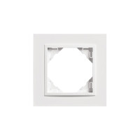 Рамка одинарна ANIMATO білосніжна, 90910 TBB