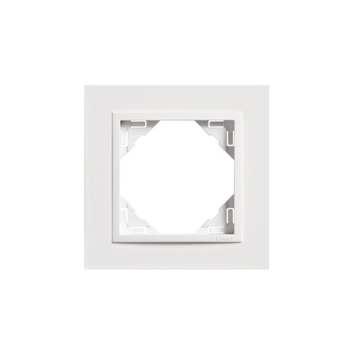 Рамка одинарна ANIMATO білосніжна, 90910 TBB