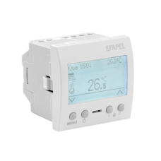 Програмований хронотермостат для теплої підлоги EFAPEL QUADRO 2 MOD 16А, 250V, білий глянцевий, 45235 SBR