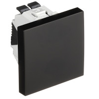 Кнопковий вимикач EFAPEL QUADRO 2 MOD 10AX, 250V, чорний матовий, 45151 SPM