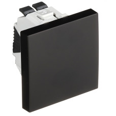Кнопковий вимикач EFAPEL QUADRO 2 MOD 10AX, 250V, чорний матовий, 45151 SPM