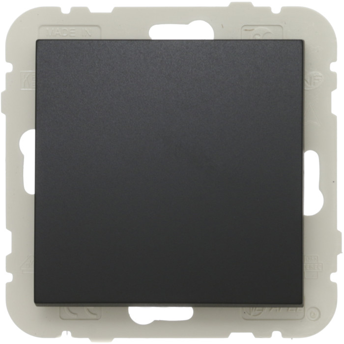 Вимикач 1кл. сходовий LOGUS 10АХ, 250V чорний матовий	 21071 TPM