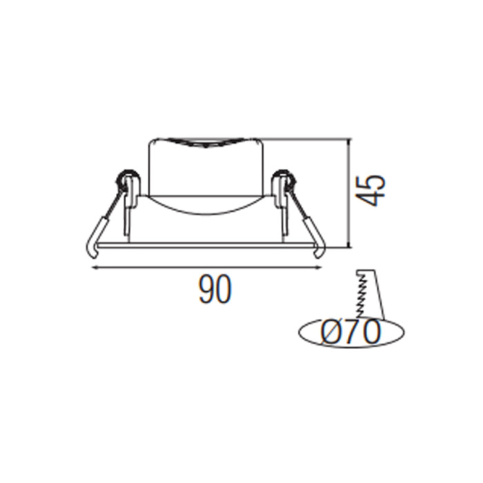 Світлодіодний світильник AMARA-6 6W 6400K