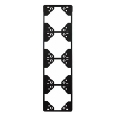 Рамка 4-на вертикальна Efapel Apolo чорний матовий 	50942 TPM