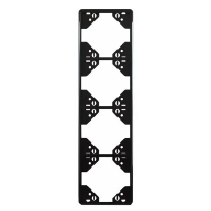 Рамка 4-на вертикальна Efapel Apolo чорний матовий 	50942 TPM