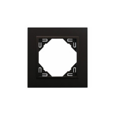 Рамка одинарна ANIMATO чорний матовий, 90910 TRR