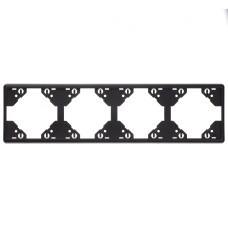 Рамка 4-на горизонтальна Efapel Apolo чорний матовий 	50941 TPM