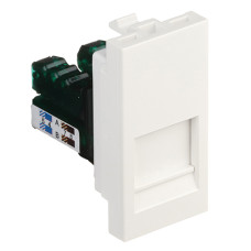 Розетка телефона EFAPEL QUADRO 1 MOD RJ11, білий глянцевий, 45972 SBR