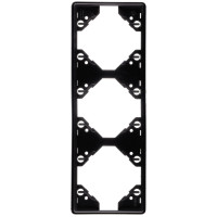 Рамка 3-на вертикальна Efapel Apolo чорний матовий 	50932 TPM