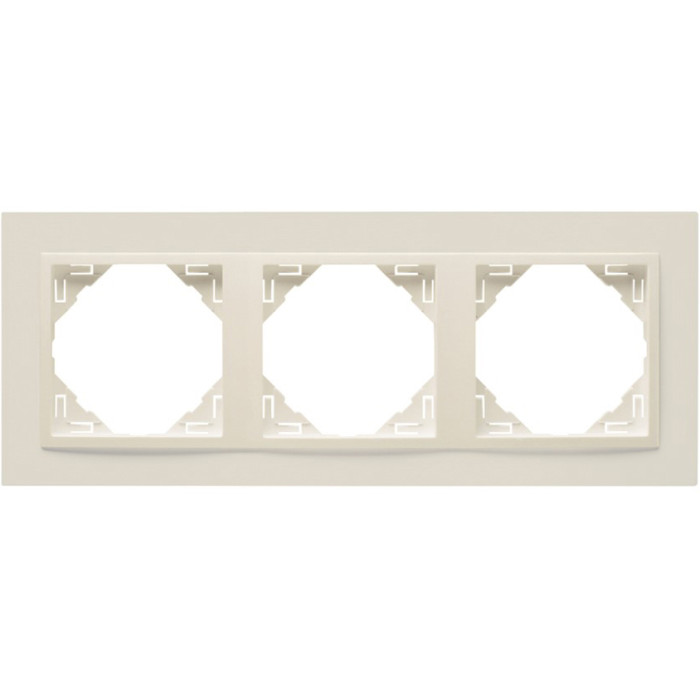Рамка потрійна ANIMATO слонова кістка, 90930 TMM