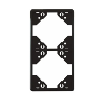 Рамка 2-на вертикальна Efapel Apolo чорний матовий 	50922 TPM