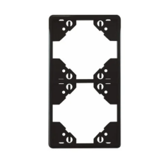 Рамка 2-на вертикальна Efapel Apolo чорний матовий 	50922 TPM