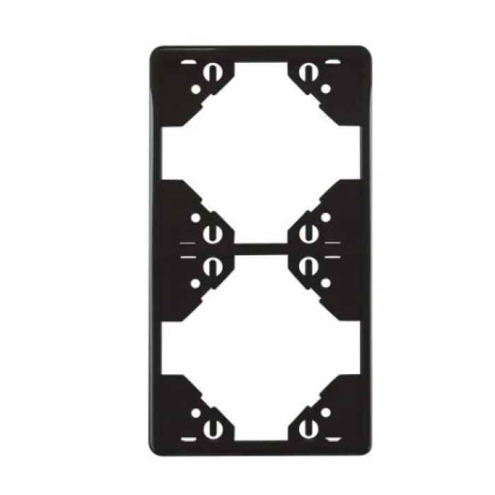 Рамка 2-на вертикальна Efapel Apolo чорний матовий 	50922 TPM