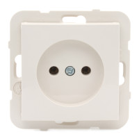 Розетка одинарна без з/к LOGUS 16А, 250V, слонова кістка	 21121 TMF