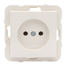 Розетка одинарна без з/к LOGUS 16А, 250V, слонова кістка	 21121 TMF