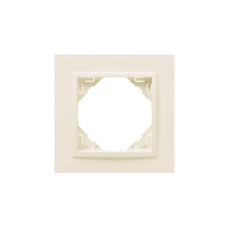 Рамка одинарна ANIMATO слонова кістка, 90910 TMM
