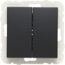 Кнопка дзвінка 2кл. Efapel LOGUS чорний матовий 21156 TPM