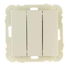 Вимикач 3кл. LOGUS 10АХ, 250V слонова кістка	 21088 TMF