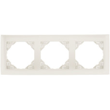 Рамка потрійна універсальна LOGUS металік крижаний, 90930 TGE