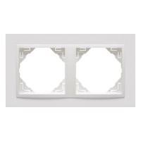Рамка подвійна ANIMATO білосніжна, 90920 TBB