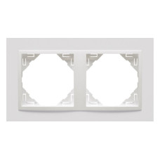 Рамка подвійна ANIMATO білосніжна, 90920 TBB