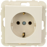 Розетка одинарна з з/к.  LOGUS 16А, 250V слонова кістка	 21131 TMF