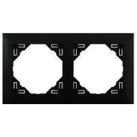 Рамка подвійна універсальна LOGUS чорний матовий, 90920 TPM