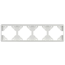 Рамка 4-на горизонтальна Efapel Apolo білий глянцевий 	50941 TBR