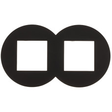 Рамка подвійна EFAPEL QUADRO Siza Vieira чорний матовий, 45921 TPM