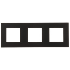 Рамка потрійна EFAPEL QUADRO чорний матовий, 45930 TPM