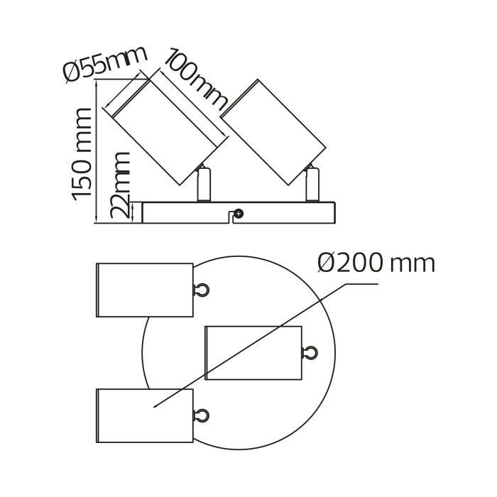 Світильник-спот JOKER-4 білий