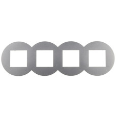 Рамка чотиримісна EFAPEL QUADRO Siza Vieira алюміній, 45941 TAL