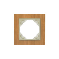 Рамка одинарна універсальна LOGUS Вишня з пласт. вставкою перламутр, 90910 TJP