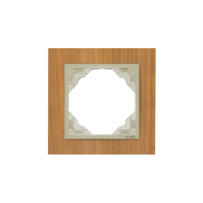 Рамка одинарна універсальна LOGUS Вишня з пласт. вставкою перламутр, 90910 TJP